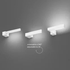 Applique Da Parete-Perenz Illuminazione Applique girevole led cct 14w moderna nero elle