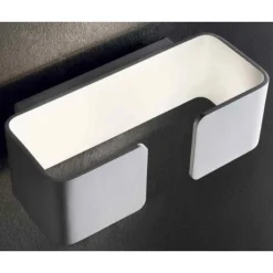 Applique Da Parete-IsyLuce Applique graffa led 10w 4000k bianco moderna