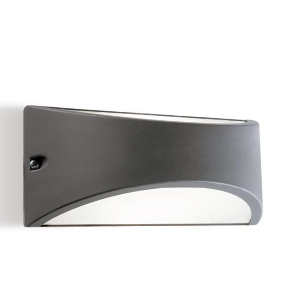 Applique Da Esterno-Selezionato da Mazzolaluce Applique grafite da esterno balcone led 10w 4000k ip65