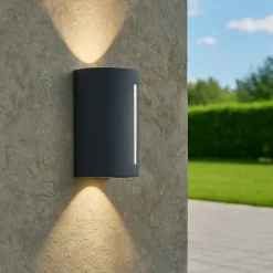 Applique Da Esterno-Selezionato da Mazzolaluce Applique grafite per esterno moderna led 11w 4000k ip65