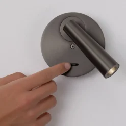 Applique Camera Da Letto-Selezionato da Mazzolaluce Applique grigio da comodino led da lettura per camera da letto