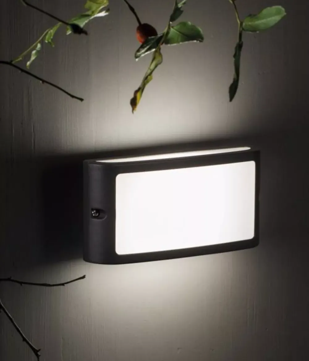 Applique Da Esterno-Selezionato da Mazzolaluce Applique grigio led per esterno 10w 4000k