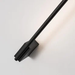 Applique Da Parete-Selezionato da Mazzolaluce Applique incrocio 60cm sporgenza 7cm nera led 10w 3000k moderna