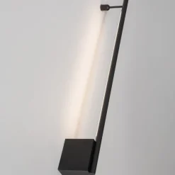 Applique Da Parete-Selezionato da Mazzolaluce Applique incrocio 60cm sporgenza 7cm nera led 10w 3000k moderna