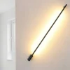Applique Da Parete-Selezionato da Mazzolaluce Applique incrocio 120cm sporgenza 7cm design nera led 20w 3000k