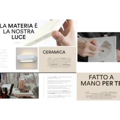 Applique Da Parete-Selezionato da Mazzolaluce Applique in gesso ceramica bianca design moderna