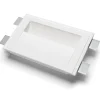 Applique Da Parete-Selezionato da Mazzolaluce Applique in gesso led cristaly da incasso parete 21,5w 2700k bianca