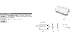 Applique Da Parete-Selezionato da Mazzolaluce Applique in gesso led cristaly da incasso parete 21,5w 2700k bianca