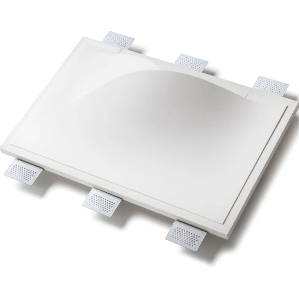 Applique Da Parete-Selezionato da Mazzolaluce Applique in gesso led cristaly da incasso a parete 13w 3000k pitturabile