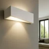 Applique Da Parete-Sforzin Illuminazione Applique in gesso squadrata teos sforzin