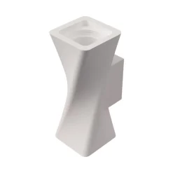 Applique Da Parete-Selezionato da Mazzolaluce Applique intrecciato di gesso bianco moderna luce biemissione