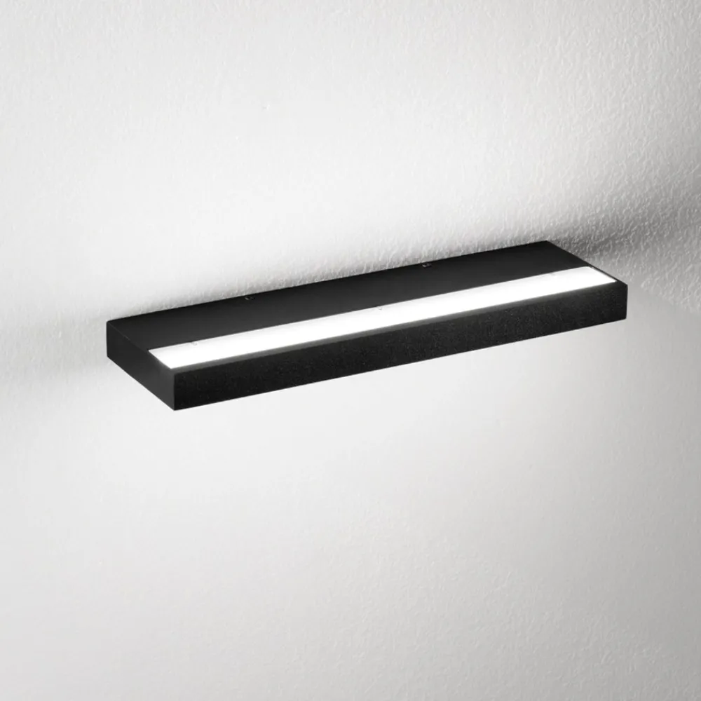 Applique Da Parete-IsyLuce Applique duplex nero moderna led 40w 3000k-4000k