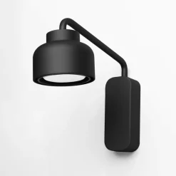 Applique Camera Da Letto-Vivida International Applique lampada da comodino moderna nera vivida bottone
