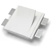 Applique Da Parete-Selezionato da Mazzolaluce Applique lampada da incasso a parete di gesso cristaly bianca led 16.5w 2700k