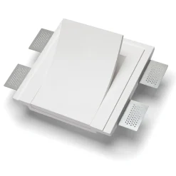 Applique Da Parete-Selezionato da Mazzolaluce Applique lampada da incasso a parete di gesso cristaly bianca led 16.5w 2700k