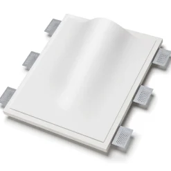 Applique Da Parete-Selezionato da Mazzolaluce Applique lampada da incasso parete a scomparsa di gesso cristaly bianco