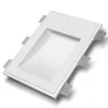 Applique Da Parete-Selezionato da Mazzolaluce Applique lampada da incasso scomparsa parete gesso led cristaly bianco 16,5w 2700k