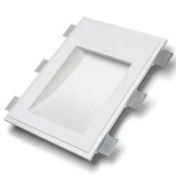 Applique Da Parete-Selezionato da Mazzolaluce Applique lampada da incasso scomparsa parete gesso led cristaly bianco 16,5w 2700k