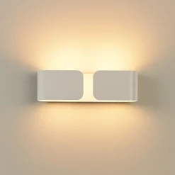 Applique Da Parete-Ideal Lux Applique lampada da parete bianca clip ap2 small bianco