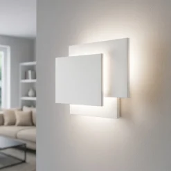 Applique Da Parete-Perenz Illuminazione Applique lampada design moderna bianca led 36w 3000k dip perenz