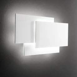 Applique Da Parete-Perenz Illuminazione Applique lampada design moderna bianca led 36w 3000k dip perenz