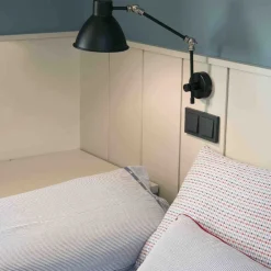 Applique Camera Da Letto-Selezionato da Mazzolaluce Applique lampada estensibile per camera da letto nero
