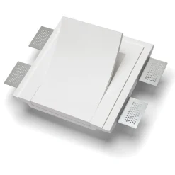 Applique Da Parete-Selezionato da Mazzolaluce Applique lampada vela da incasso parete gesso bianco cristaly led 9w 2700k 24v