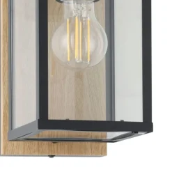 Applique Da Esterno-Selezionato da Mazzolaluce Applique lanterna da esterno legno ip44 nera