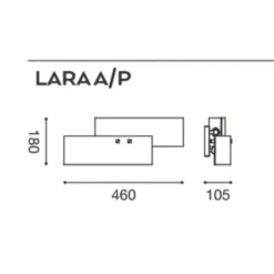 Applique Da Parete-Gea Luce Applique lara vetri bianco lucido foglia oro