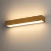 Applique Da Parete-Top Light Applique led bios foglia oro rettangolare 18w 3000k 4000k