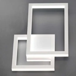 Applique Da Parete-Selezionato da Mazzolaluce Applique led cct 20w 3000k 4000k 6000k bianco moderna cross perenz