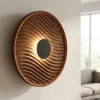 Applique Da Parete-Selezionato da Mazzolaluce Applique led design moderna marrone fonoassorbente decorativa