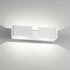 Applique Da Parete-IsyLuce Applique led design moderno graffa bianco 4000k