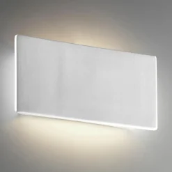 Applique Da Parete-Selezionato da Mazzolaluce Applique led gesso cristaly 24w 3000k bianca rettangolare