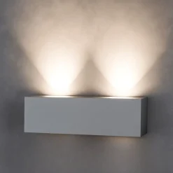 Applique Da Parete-Top Light Applique led grigio per interni moderna toplight eccentric