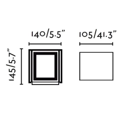 Applique Da Esterno-Selezionato da Mazzolaluce Applique led 3000k cubo da esterno antracite
