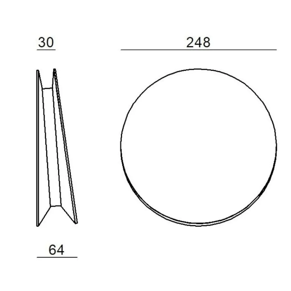 Applique Da Parete-Linea Light Applique led 3000k design antracite yoyo
