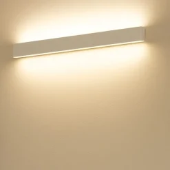 Applique Da Parete-Linea Light Applique led 3000k moderna bianca satori 86cm
