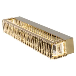 Applique Da Parete-Selezionato da Mazzolaluce Applique led 3500k oro cristalli trasparenti