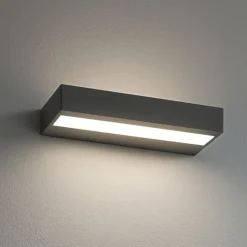 Applique Da Parete-Linea Light Applique led 3000k regolo antracite 31cm