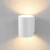 Applique Da Parete-Top Light Applique led 2 luci metallo bianco moderna per interni