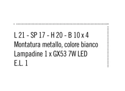 Applique Da Parete-Selezionato da Mazzolaluce Applique led metallo bianco design moderna luce indiretta