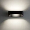 Applique Da Parete-IsyLuce Applique led nero 20w 3000k design moderna
