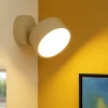 Applique Da Parete-Top Light Applique led orientabile a parete rotonda sabbia