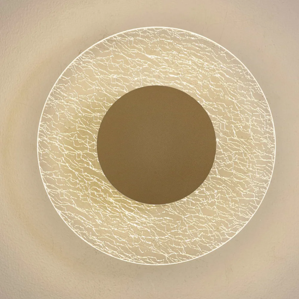 Applique Da Parete-Selezionato da Mazzolaluce Applique led oro da parete crepato 30w 3000k design
