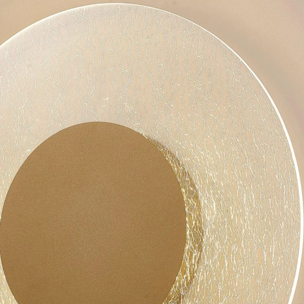 Applique Da Parete-Selezionato da Mazzolaluce Applique led oro da parete crepato 30w 3000k design