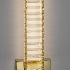 Applique Da Parete-Selezionato da Mazzolaluce Applique led oro di cristallo stile per soggiorno