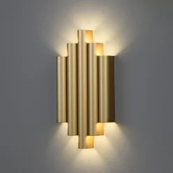 Applique Da Parete-Selezionato da Mazzolaluce Applique led oro 21w 3000k design moderna per salotto