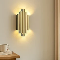 Applique Da Parete-Selezionato da Mazzolaluce Applique led oro 21w 3000k design moderna per salotto