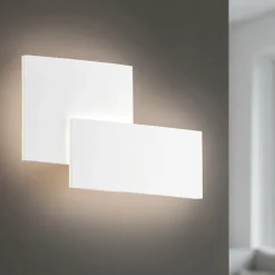Applique Da Parete-Perenz Illuminazione Applique led quantic bianca design moderna